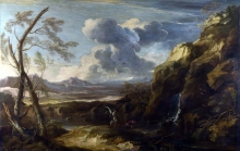 212/rosa, salvator - landscape with tobias and the angel